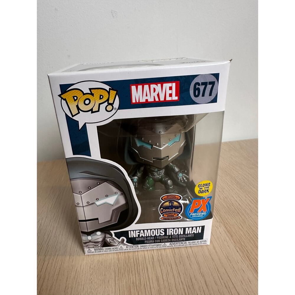 Infamous Iron Man Halloween Comic Fest Funko Pop 677 - NEW